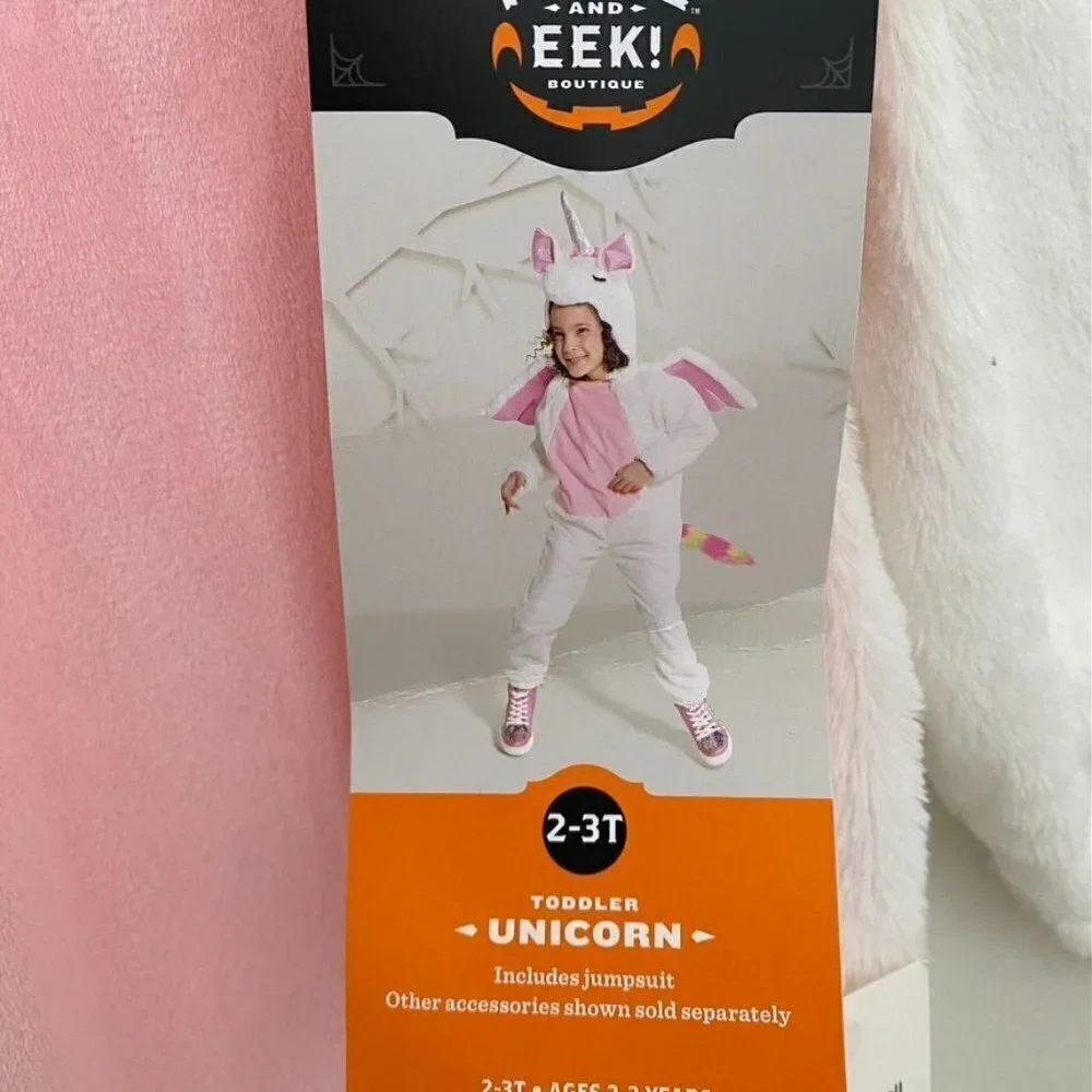 Target Hyde and Eek Plush Unicorn Costume Halloween 2T-3T - Picture 3 of 12